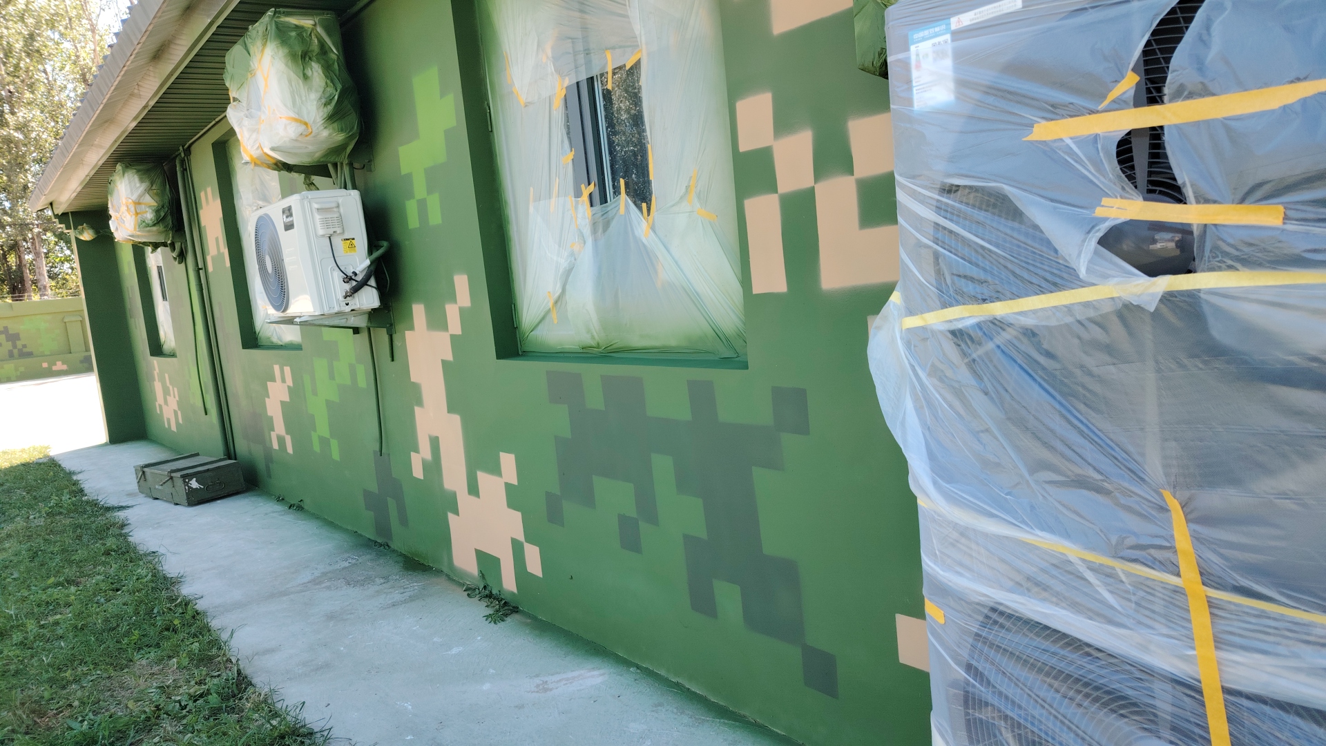 红河外墙迷彩漆施工多少钱 伪装迷彩漆  